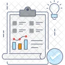 Datenanalyse Geschaftsbericht Infografik Symbol