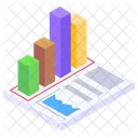 Datenanalyse Balkendiagramm Geschaftsbericht Symbol