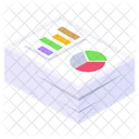 Datenanalyse Millimeterpapier Geschaftsbericht Symbol