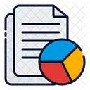 Daten Datei Kreisdiagramm Symbol