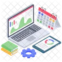 Geschaftsdaten Analysen Projektanalysen Symbol