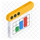 Geschaftsdiagramm Datenanalyse Infografik Symbol