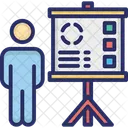 Geschaftsdiagramm Geschaftstreffen Prasentation Icon