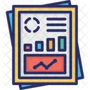 Geschaftsdiagramm Wachsendes Diagramm Statistik Symbol