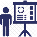 Geschaftsdiagramm Geschaftstreffen Prasentation Icon