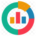 Geschaftsdiagramm Datenanalyse Infografik Symbol