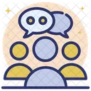 Geschäftsdiskussion  Symbol