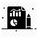 Geschaftsdokument Geschaftsdiagramm Geschaftsbericht Icon