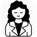 Geschaftsfrau Frau Mitarbeiterin Symbol