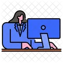 Geschäftsfrau  Symbol