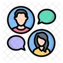 Geschäftsgespräch  Symbol