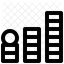 Geschäftsgewinndiagramm  Symbol