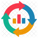 Geschaftsdiagramm Datenanalyse Infografik Symbol