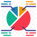 Geschaftsdiagramm Datenanalyse Infografik Symbol