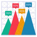 Geschaftsdiagramm Datenanalyse Infografik Symbol