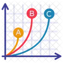 Geschaftsdiagramm Datenanalyse Infografik Symbol