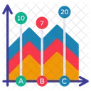 Geschaftsdiagramm Datenanalyse Infografik Symbol