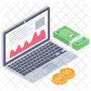 Finanzanalyse Unternehmensstatistik Investitionsbericht Symbol