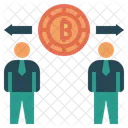 Geschaftskommunikation Bitcoin Geschaft Geschaft Symbol