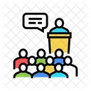 Geschäftskonferenz  Symbol