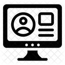 Online Konto Geschaftskonto Geschaftsprofil Symbol