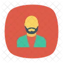 Geschaftsmann Avatar Prasentation Symbol