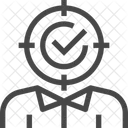 Geschäftsmann Ziel  Symbol