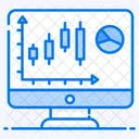 Business Monitor Online Daten Datenanalyse Symbol