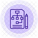 Geschaftsschema Liniensymbol Symbol