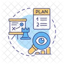 Geschaftsplan Plan Herstellung Symbol