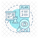 Geschaftsplan Plan Herstellung Symbol