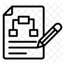 Geschaftsplan Sitemap Workflow Symbol