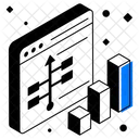 Webdaten Geschaftsplanung Flussdiagramm Symbol