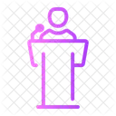 Geschäftsrede  Symbol