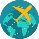 Wirtschaft Tourismus Flugzeug Icon