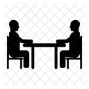 Geschäftstreffen  Symbol