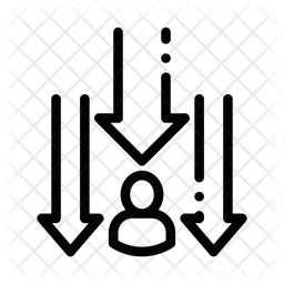 Geschäftsverlust  Symbol