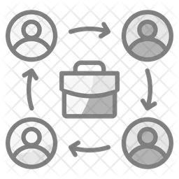 Geschäftliches Networking  Symbol