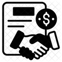 Geschäftsvertrag  Symbol