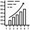 Geschaftswachstum Balkendiagramm Symbol