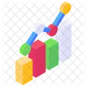 Verkaufsdiagramm Unternehmensanalyse Unternehmensstatistik Symbol