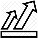 Geschäftswachstumsdiagramm  Symbol