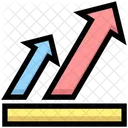 Geschäftswachstumsdiagramm  Symbol