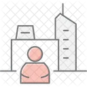 Geschäftszentrum  Symbol