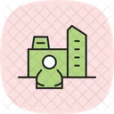 Geschäftszentrum  Symbol