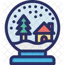 Globus Schnee Winter Symbol