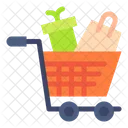 Geschenk Trolley Senden Symbol