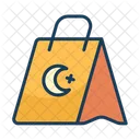 Geschenk Eid Mubarak Einkaufstasche Symbol