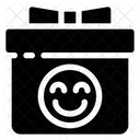 Lacheln Geschenk Box Symbol