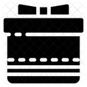 Linie Geschenk Box Symbol